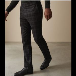 Reiss NWT Rodney Slim Fit Charcoal Trouser 32